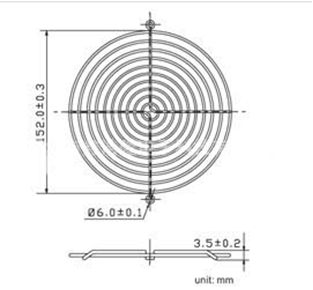 draw_170mm_standard _size_fan _guard